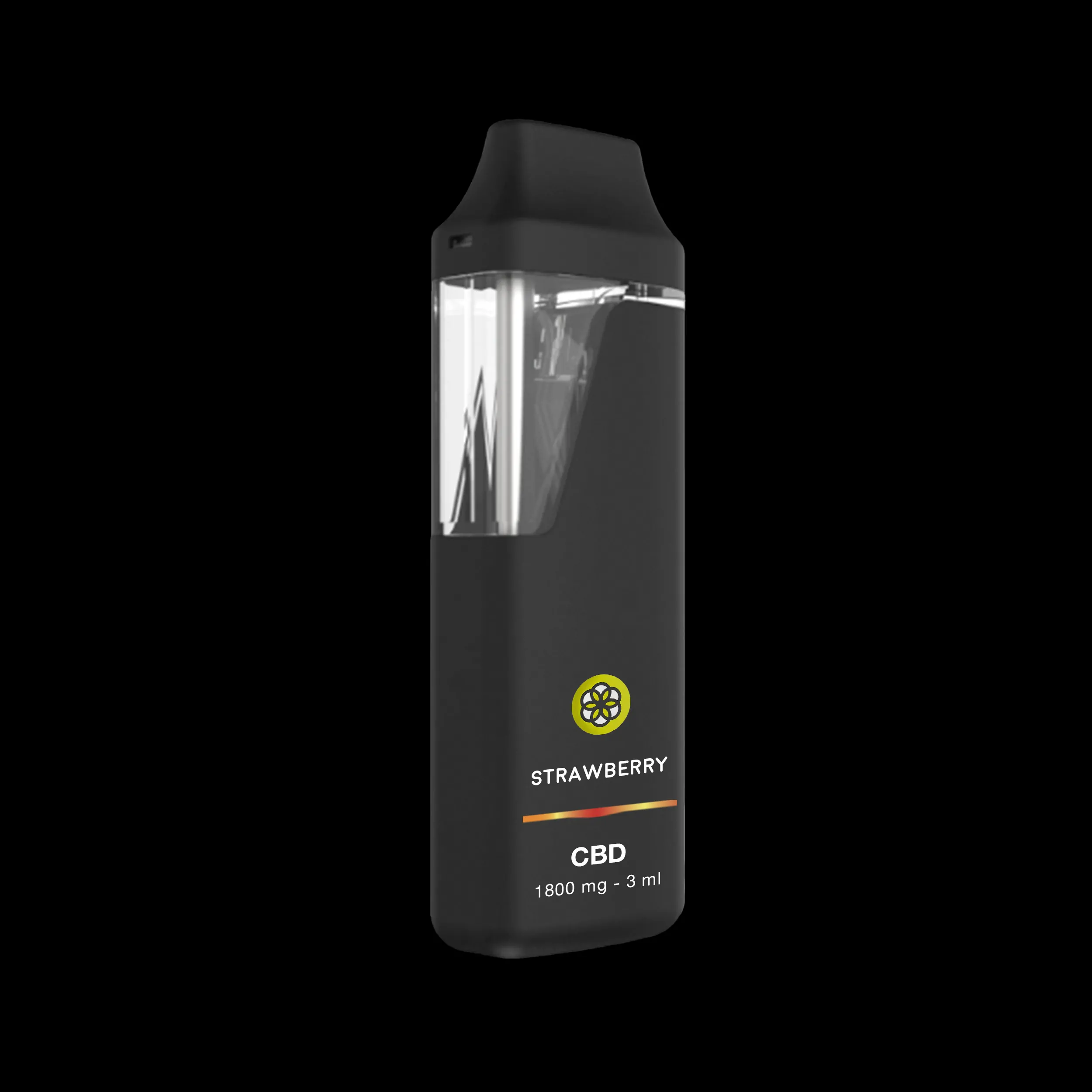 Strawberry vape corregido liquid 3d side1 fondo negro