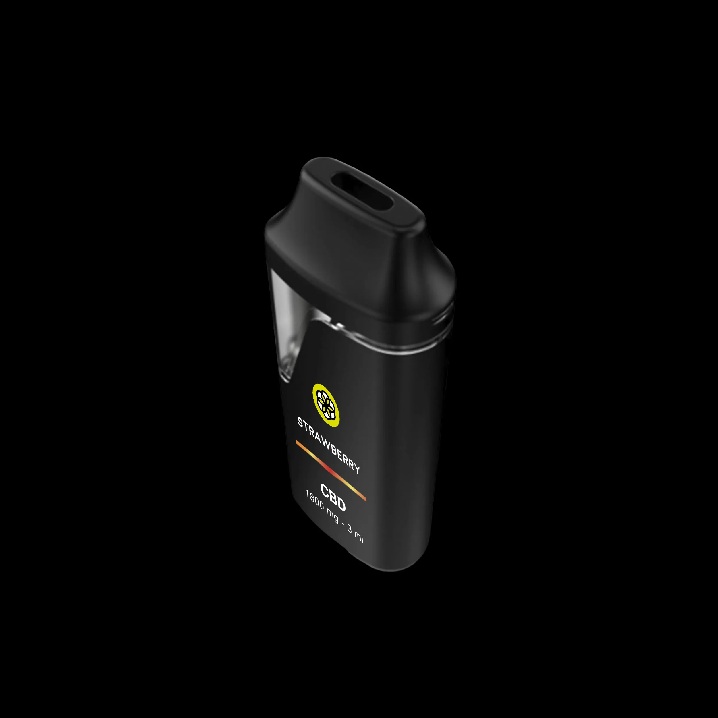 Strawberry vape corregido liquid 3d side3 fondo negro