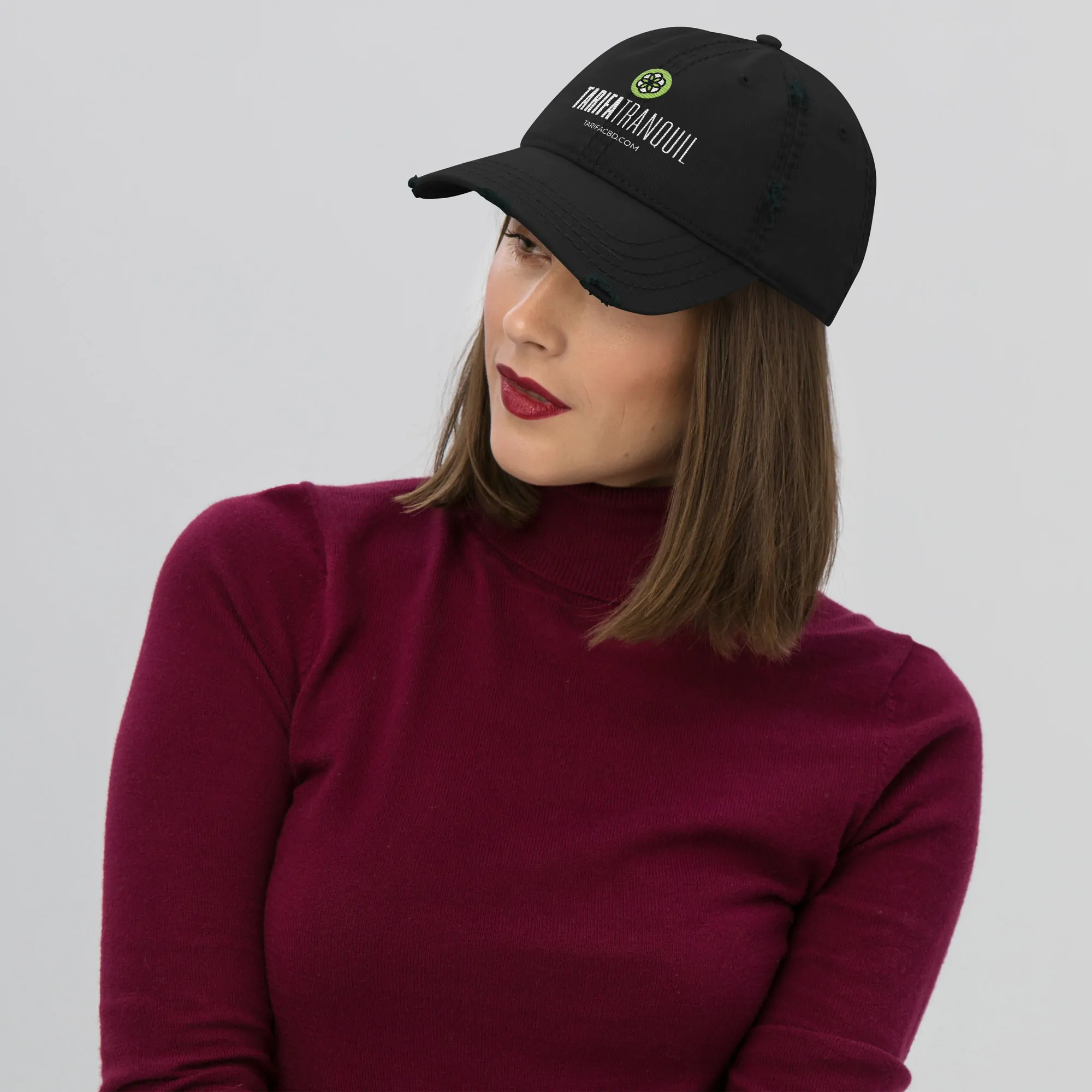 distressed dad hat black front 64fd709b85a48