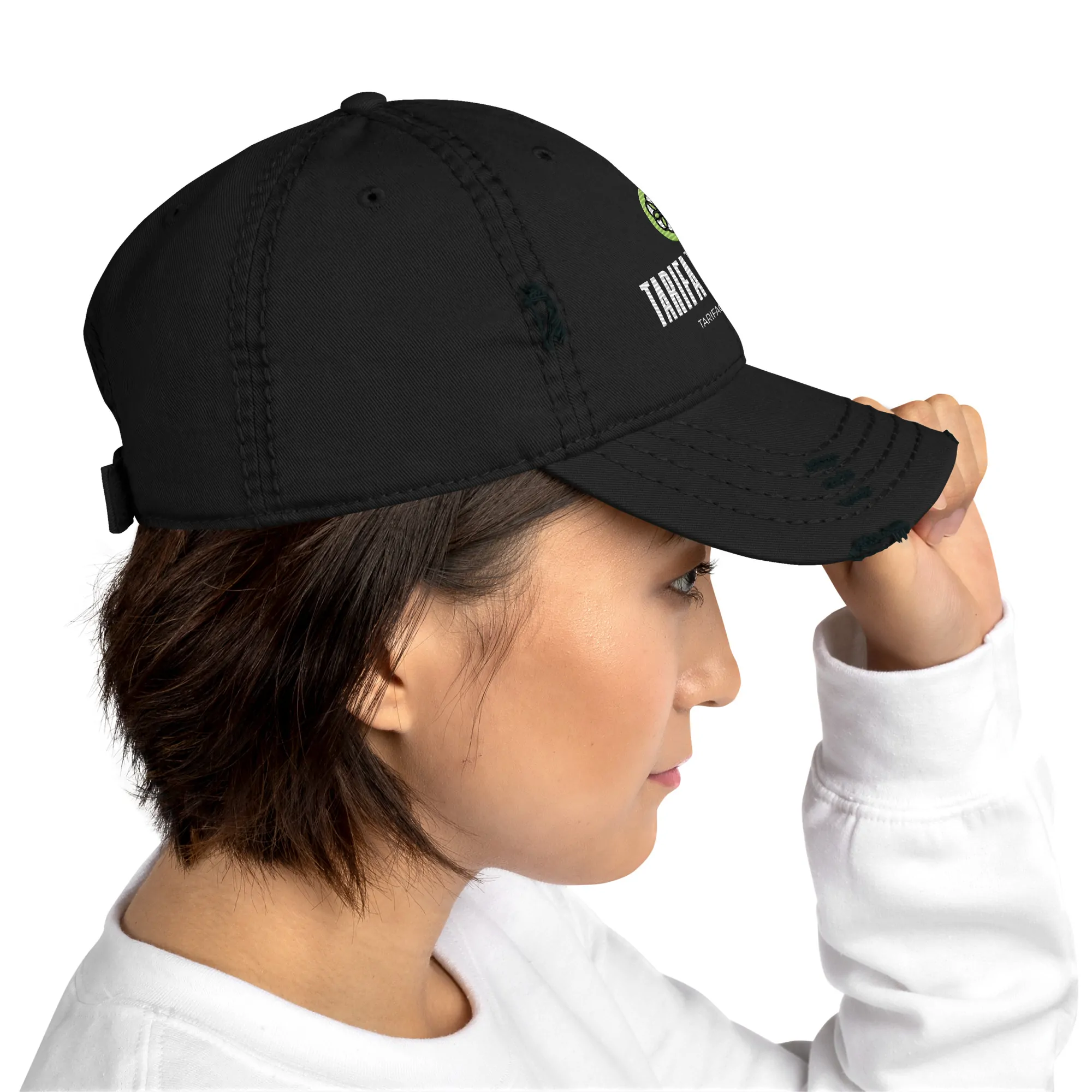 distressed dad hat black right side 64fd709b85c14