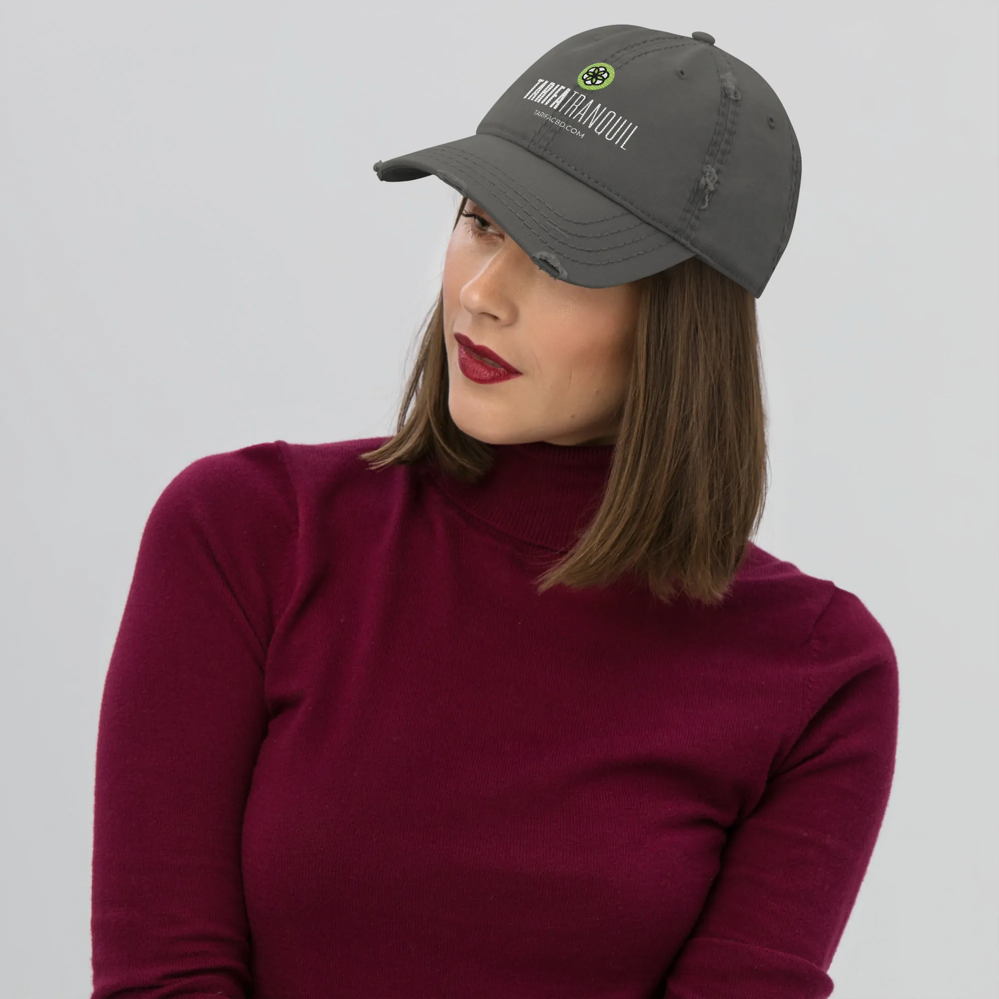 distressed dad hat charcoal grey front 64fd709b85c85